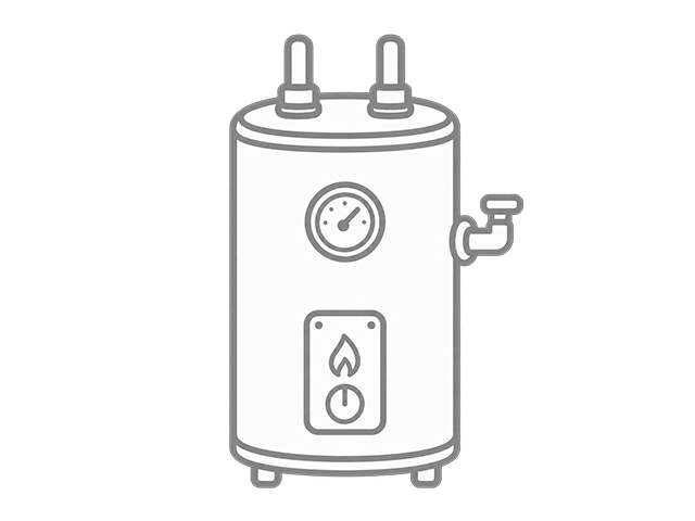 ガスまたは電気給湯器